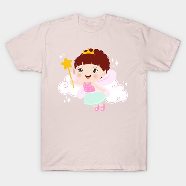 Cute fairy girl T-Shirt by Riczdodo